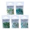 Buttons Galore Sparkletz® Embellishments Bundle, Iridescent Diamonds, Half Pearls, Sequins & Seed Beads Ocean - 50 Grams